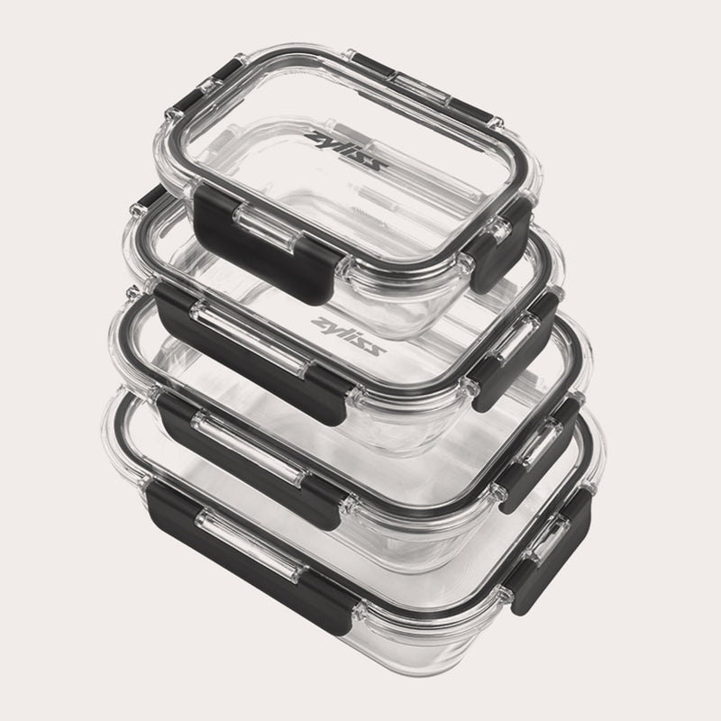Zyliss 4 Piece Glass Storage Container Set