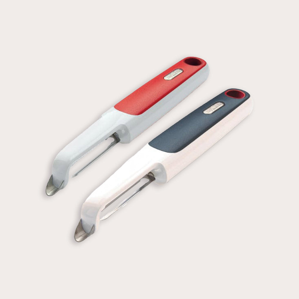 Zyliss 2 Piece Smooth Glide Swivel and Soft Skin Peeler Value Set
