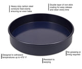 Zyliss Nonstick Round Cake Pan with Removable Base 9 inch